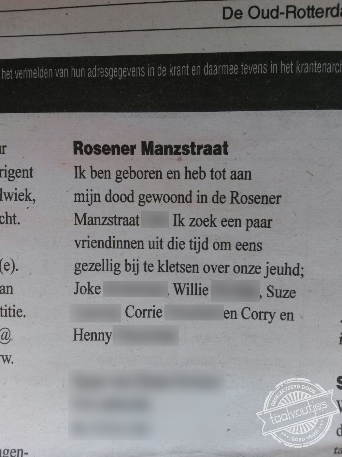 Voor een onderonsje op het kerkhof.