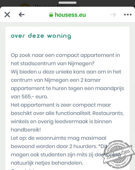 De humor ligt op straat.