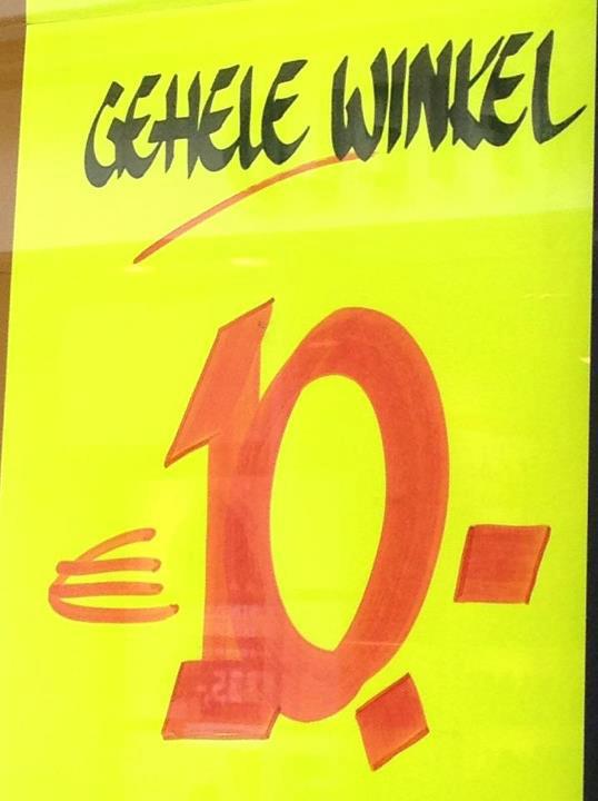 Dat is niet duur voor een hele winkel!