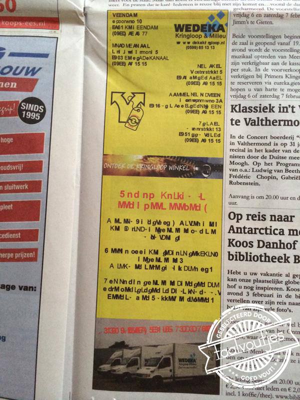 Vl lttrs wrn zkr l vrkcht.