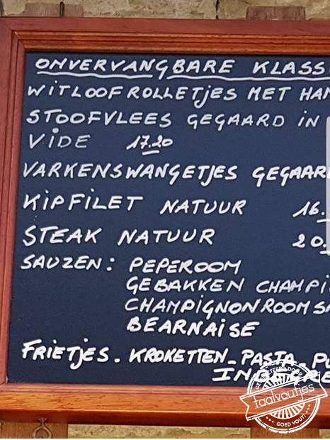 En als dessert de suikertante, graag!