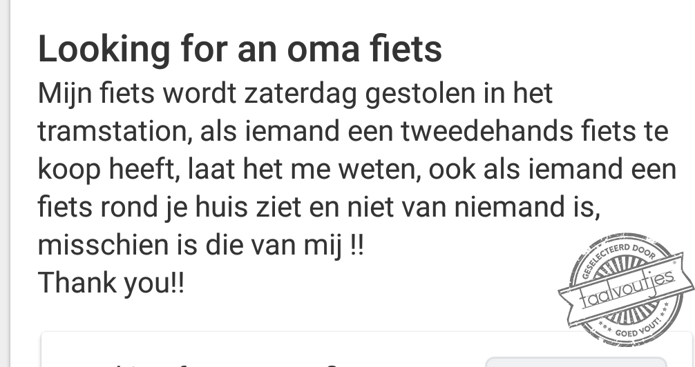 Dan zet je 'm toch alvast ergens anders neer?