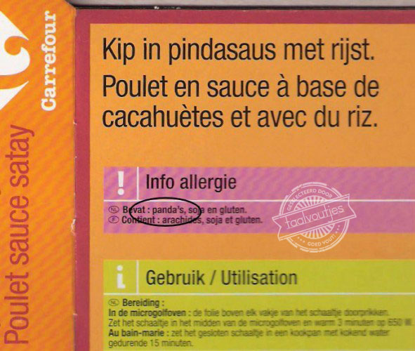 Laat het het WNF maar niet horen!