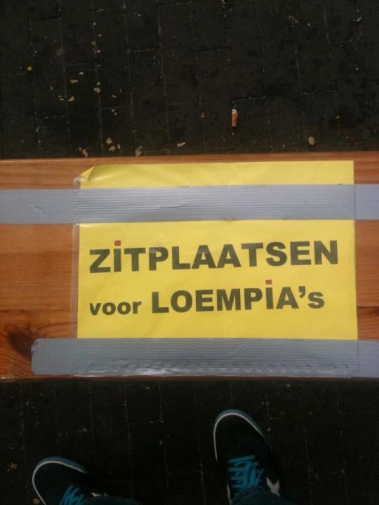 Loempia's moeten ook wel eens uitrusten van het loempiazijn