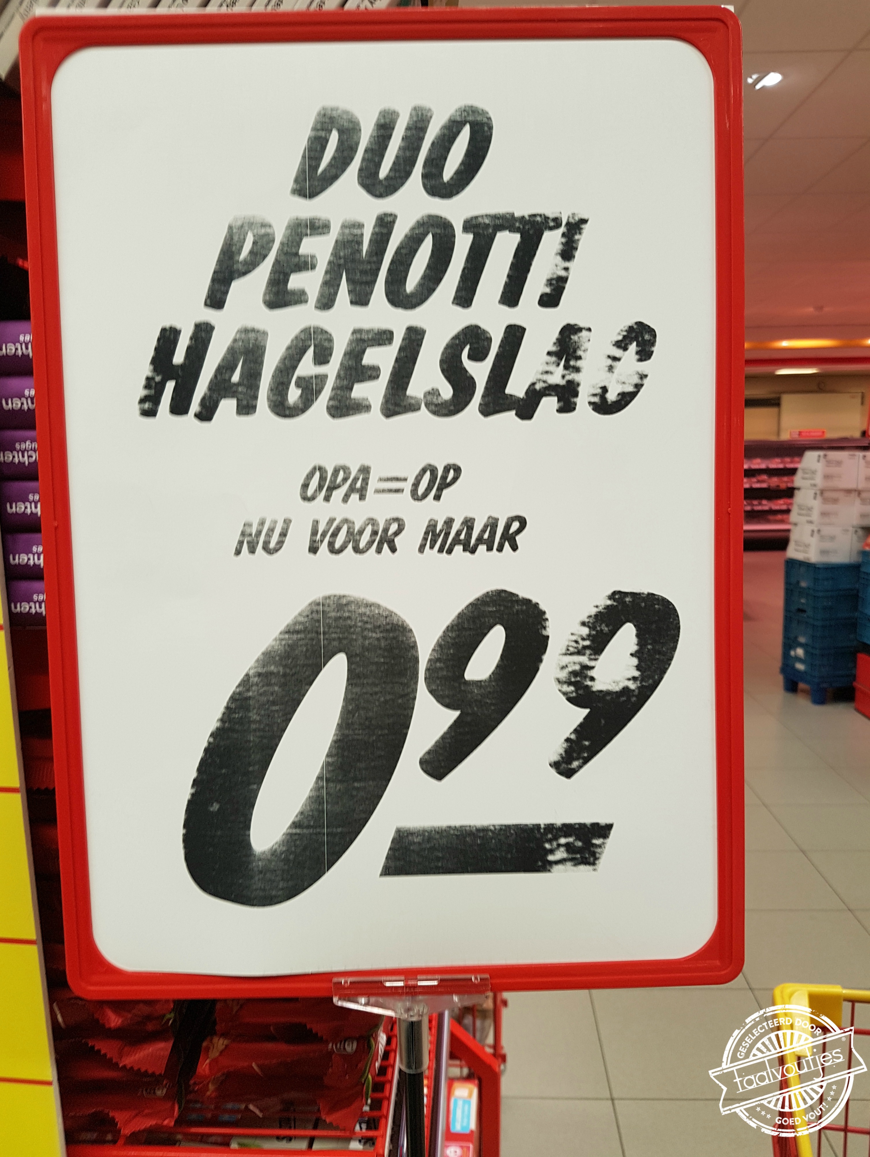 Dat is zielig voor oma.