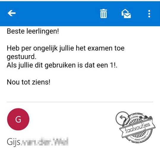 Een gelijk bij een ...