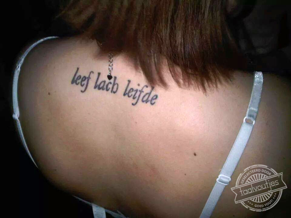 Gelukkig hoef je er zelf niet tegenaan te kijken.