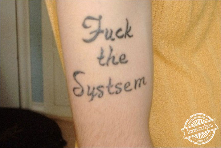 En alle taalregels die het met zich meebrengt.