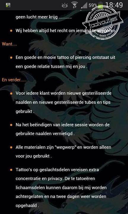 Maar ja, zo kun je de tekst ook niet controleren ...