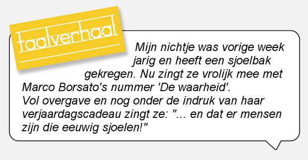 Zij maakt er een spelletje van.