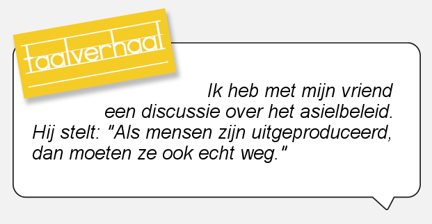 Hij is er klaar mee.