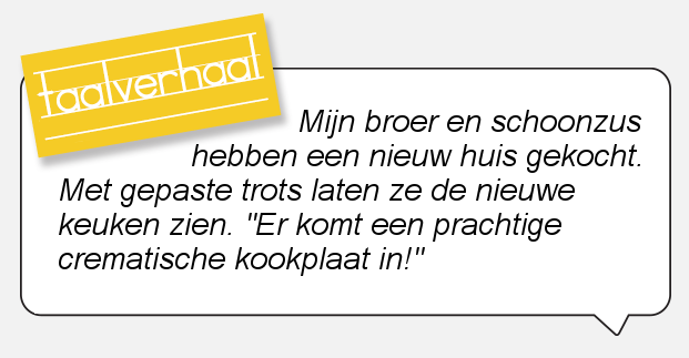 Laat het eten niet aanbranden.