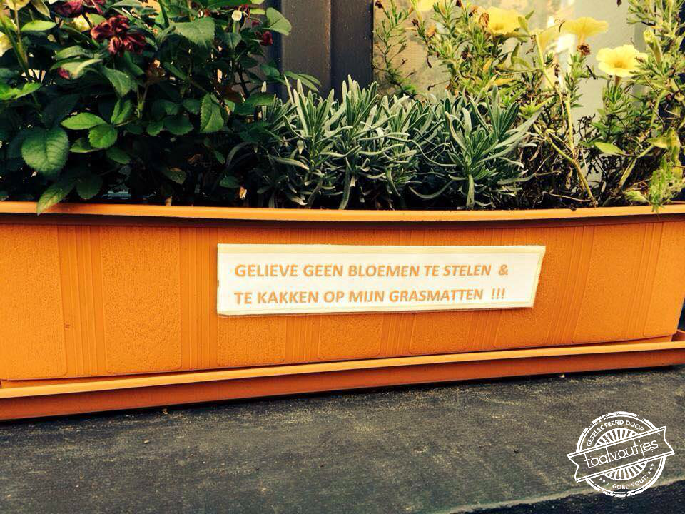 Jammer, ben thuis al naar de wc geweest.