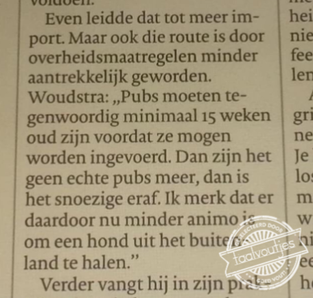 Die redacteur had vast een slok op.