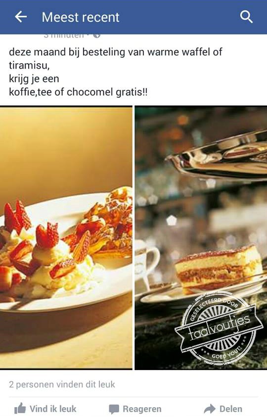 Voor als je later op de dag nog gaat golfen.