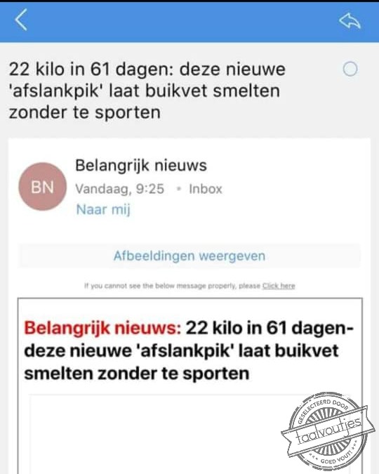 Slechts een horizontale work-out nodig.