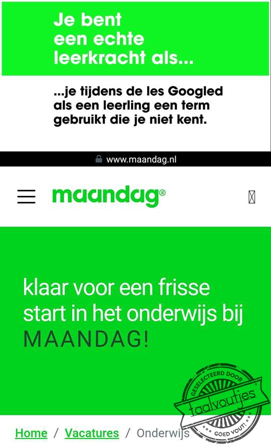 ... je de taalregels in elk geval onder de knie hebt.