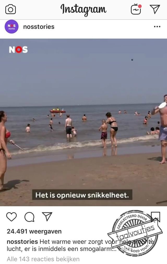 Liveverslag vanaf het naaktstrand!