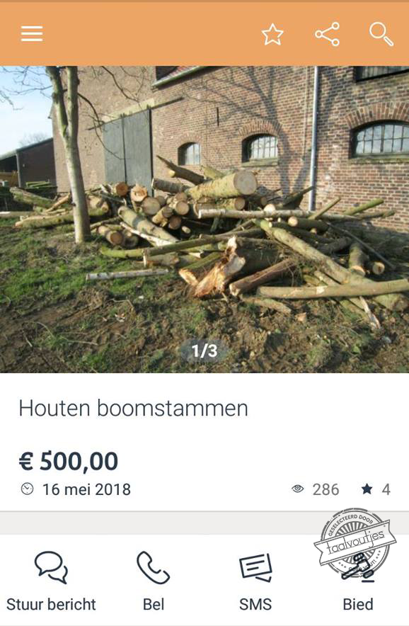 Je verwacht het niet.