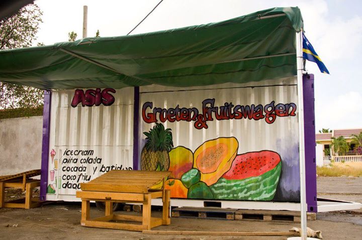 Groeten van de fruitswagen!