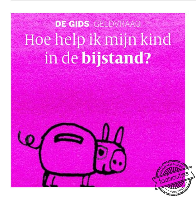 Geen zakgeld meer geven.