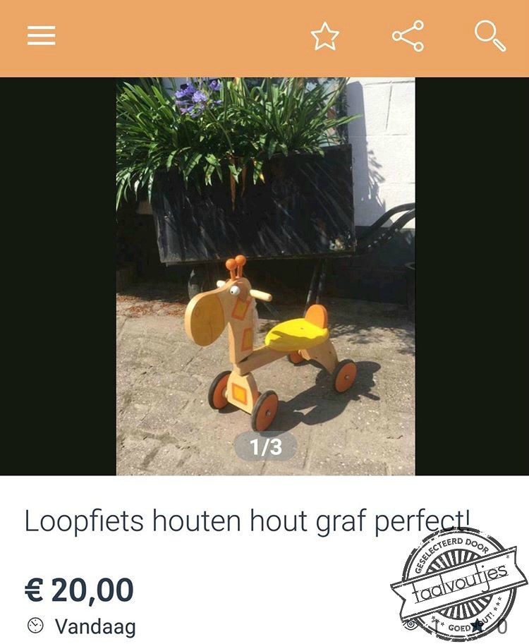 De vorige eigenaar kan het niet navertellen.