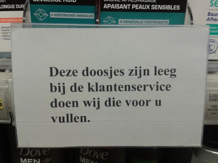 Vooruit, doet u dat even vullen...