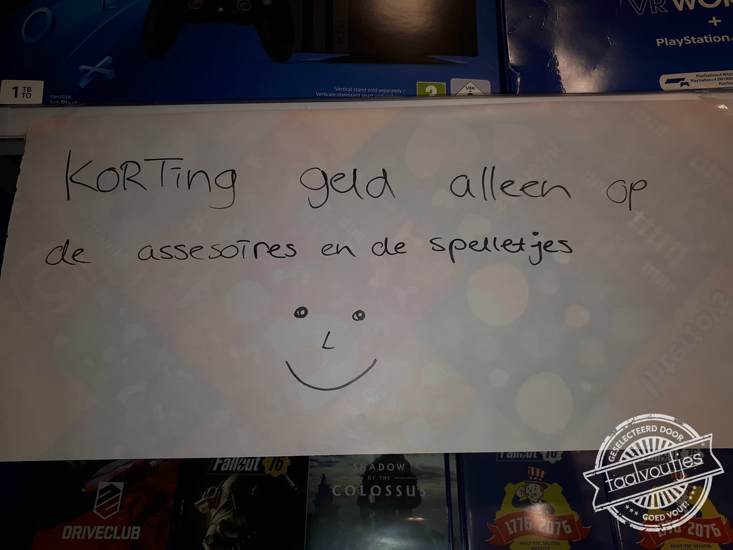 En op de spellingchecker?