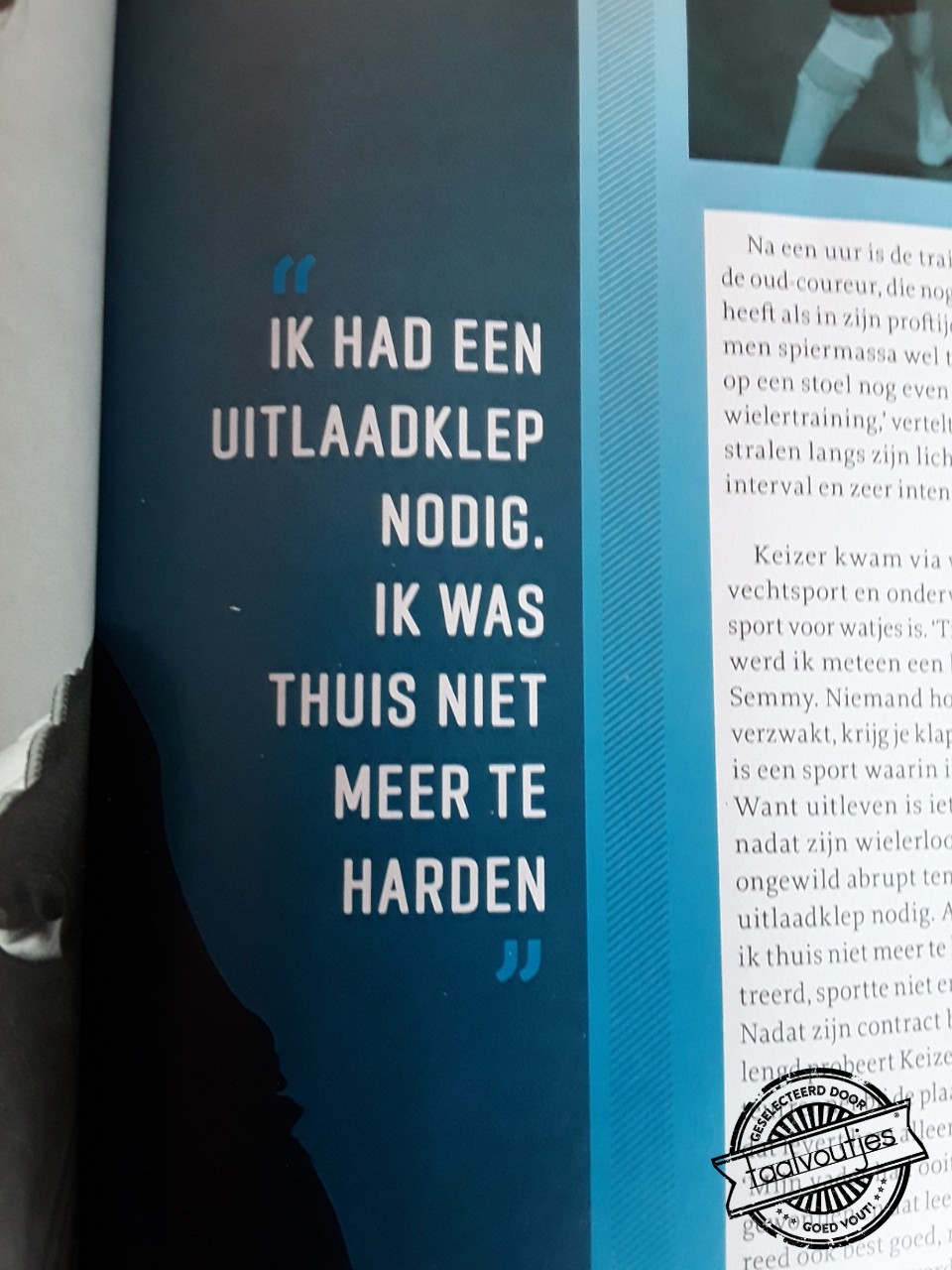 Voor de emotionele bagage.