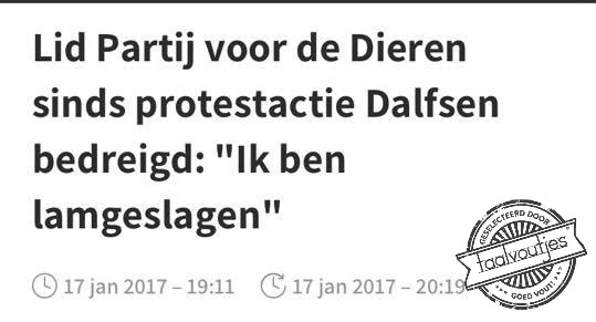 Waren zij niet tegen dierenmishandeling?
