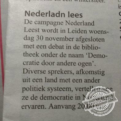 Nu het schrijven nog.