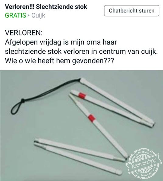 Ligt waarschijnlijk naast de bril.