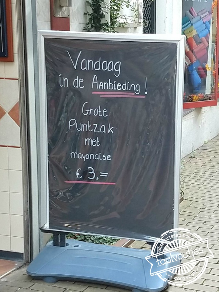 "Wilt u daar ook frietjes bij?"