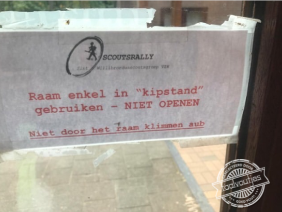 Om vrije uitloop te voorkomen.