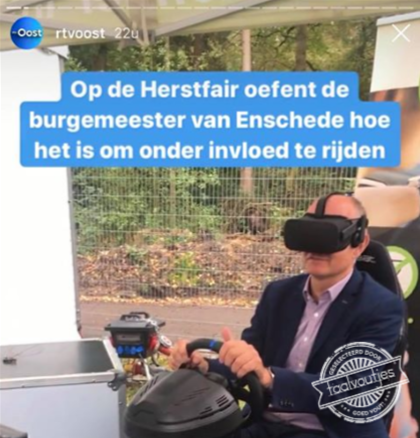 Goed beschonken ten ijs komen.