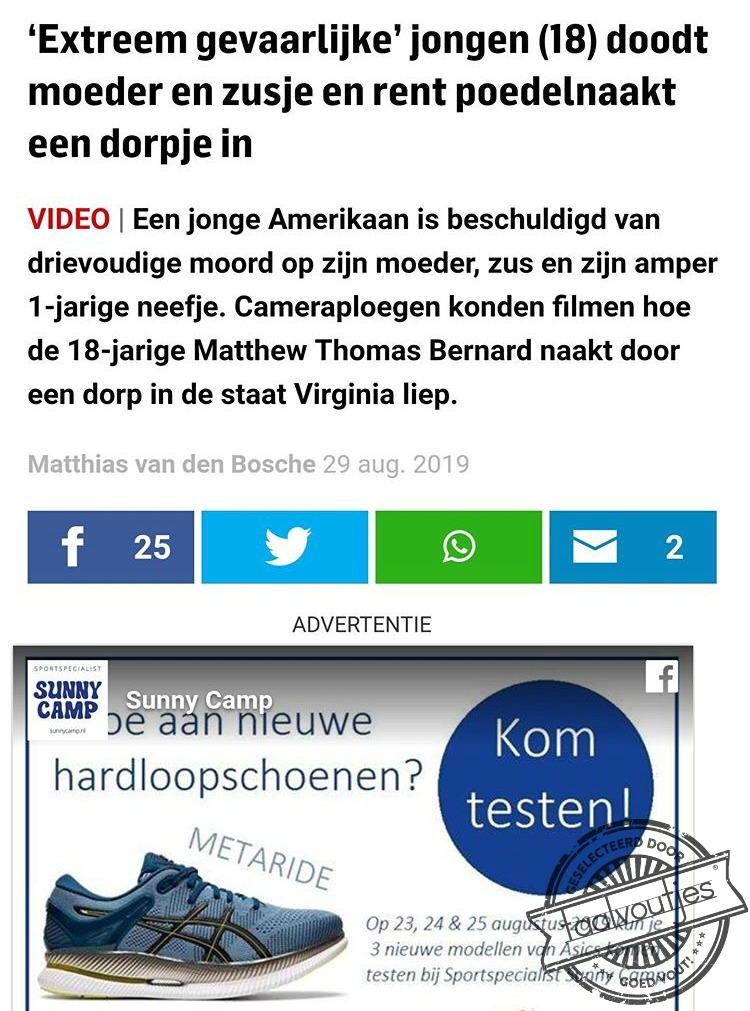 Suggestie voor de volgende keer?