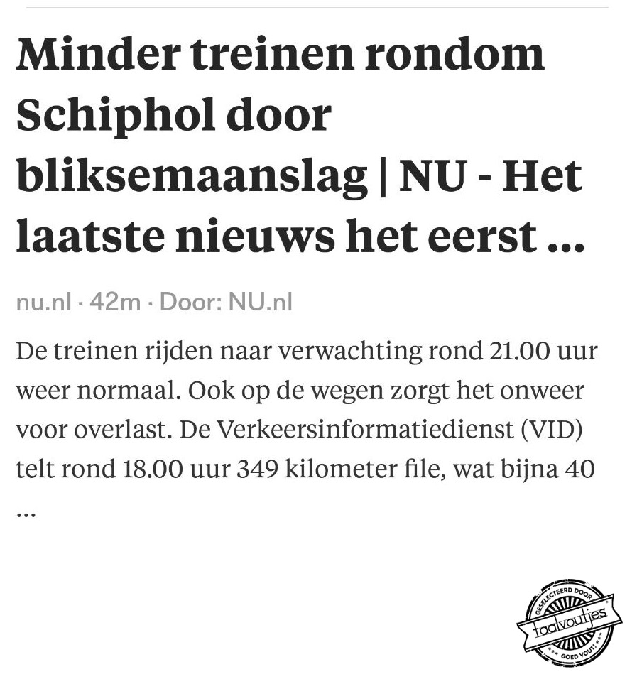 Moeder natuur als terrorist.