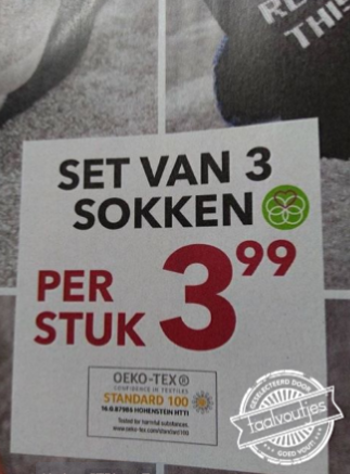 Eentje voor je derde been.