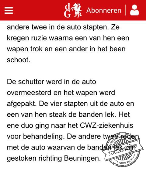 Toen waren ze (bief)stuk.