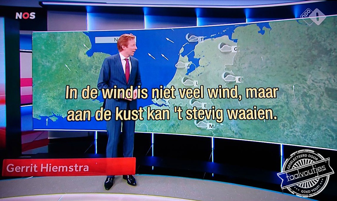 Gerrit ziet ze vliegen.