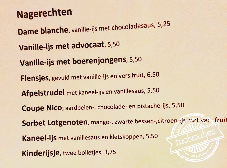 De kok was z'n schilmesje kwijt?