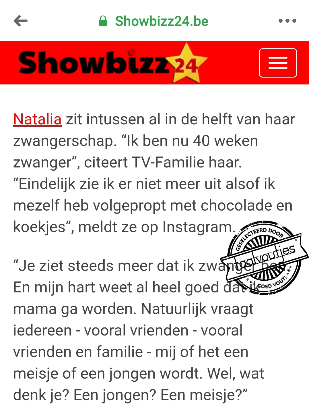 Is Natalia een olifant?