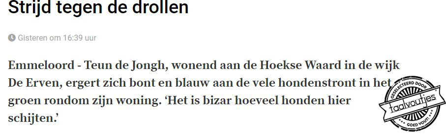 Is hij erover uitgegleden dan?