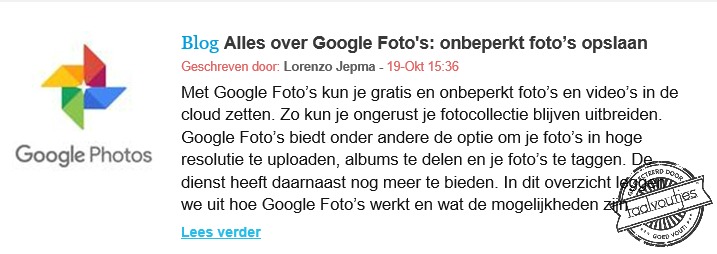 Want het leven is al zo saai.