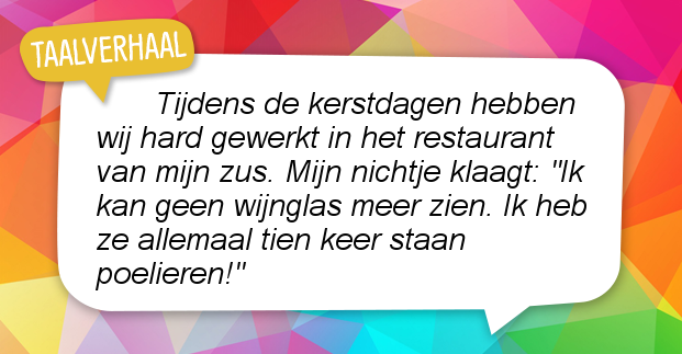 Daar word je kippig van.