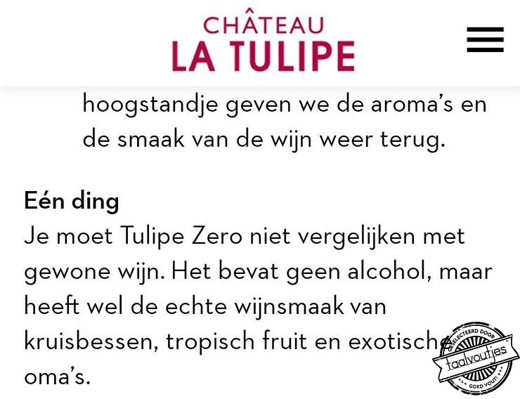 Des te meer gerijpt, des te lekkerder