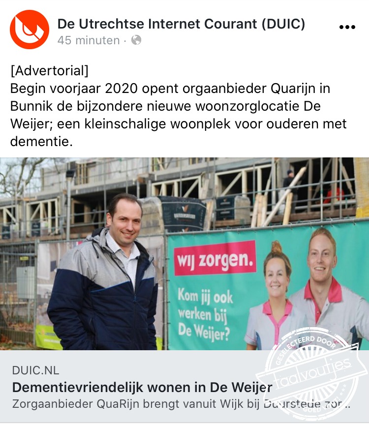 Wat niet (meer) weet ...