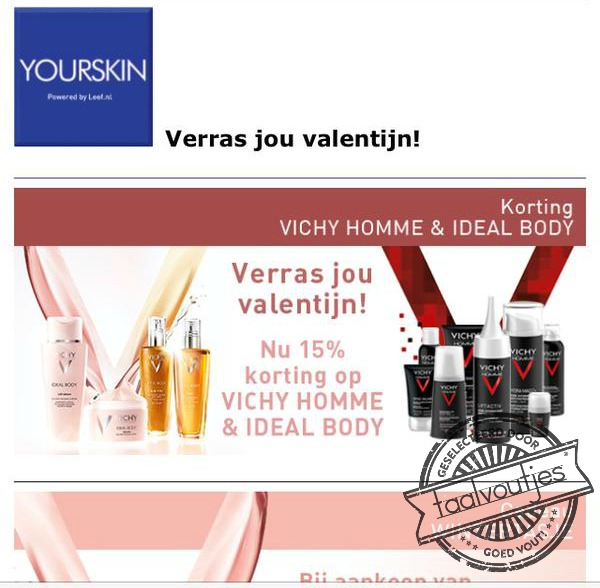 Met correct taalgebruik!