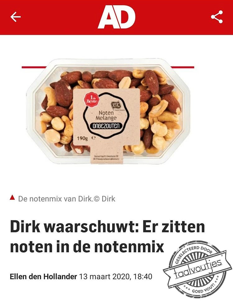 Je verwacht het niet.