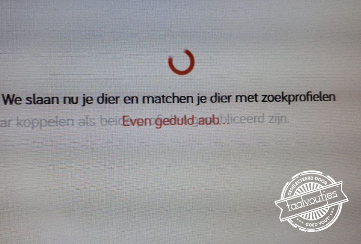 Red een dier, bel 114.